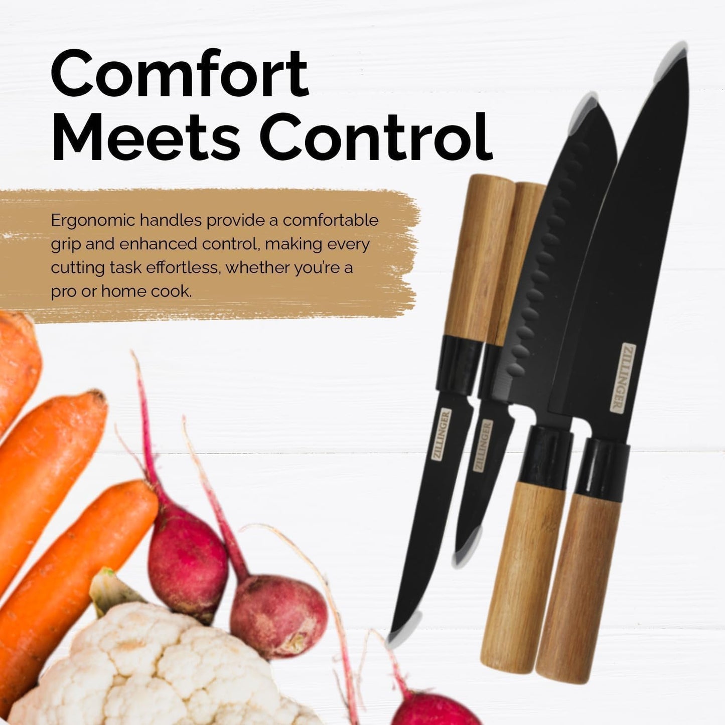 Comfort Meets Control – Ergonomic Kitchen Knife Set